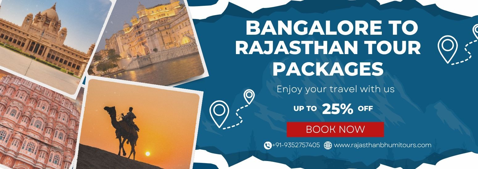 Rajasthan tour package from Bangalore with Jaipur Udaipur Jodhpur Jaisalmer itinerary