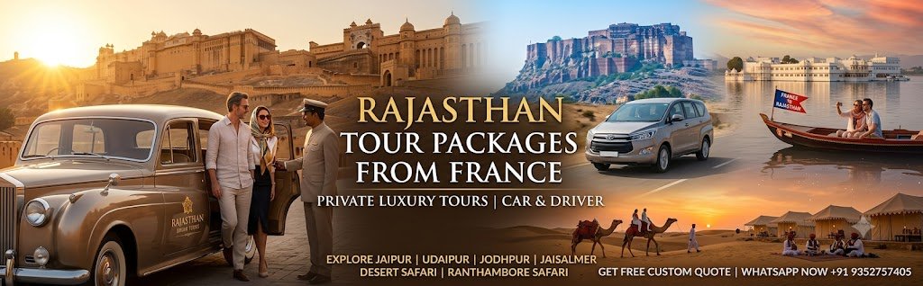 Rajasthan Tour Package from France with Private Driver