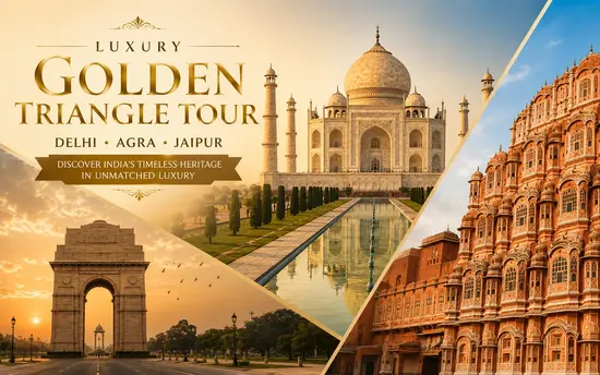 Luxury Golden Triangle and Rajasthan Tour Package from USA with Private Car Driver
