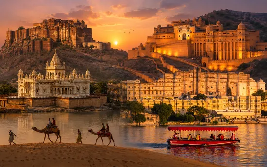 Rajasthan Private Tour with Car and Driver for USA Travelers with Luxury Heritage Hotels